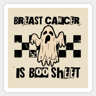 Breast Cancer Is Boo Sheet Halloween Breast Cancer Awareness Funny Sticker